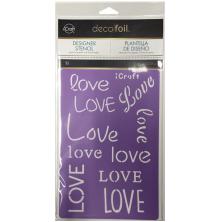 Thermoweb Deco Foil Stencils 6X9 - Love