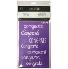 Thermoweb Deco Foil Stencils 6X9 - Congrats