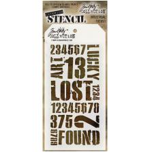 Tim Holtz Layered Stencil 4.125X8.5 - Industrial THS051