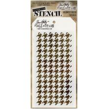 Tim Holtz Layered Stencil 4.125X8.5 - Houndstooth THS055