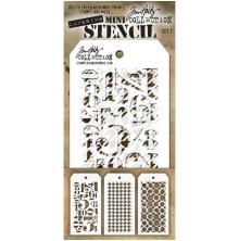 Tim Holtz Mini Layered Stencil Set 3/Pkg - Set 7