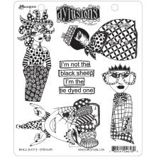 Dylusions Cling Stamps 8.5X7 - Black Sheep
