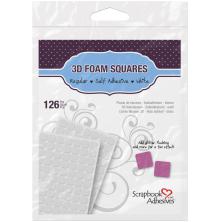 Scrapbook Adhesives 3L 3D Self-Adhesive Foam Squares 126/Pkg - White