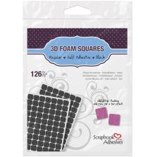 Scrapbook Adhesives 3L 3D Self-Adhesive Foam Squares 126/Pkg - Black