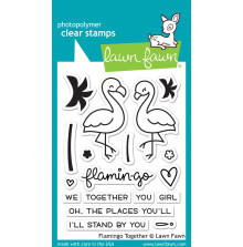 Lawn Fawn Clear Stamps 3X4 - Flamingo Together LF1173