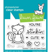 Lawn Fawn Clear Stamps 2X3 - Stinkin Cute LF1022