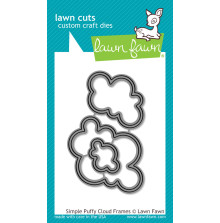 Lawn Fawn Custom Craft Die - Simple Puffy Cloud Frames