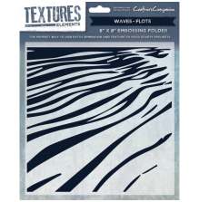 Crafters Companion Textures Elements 8x8 Embossing Folder - Waves UTGENDE
