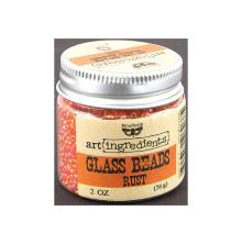 Prima Finnabair Art Ingredients Glass Beads 56gr - Rust UTGENDE