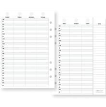 Simple Stories Planner Essentials DS Inserts A5 72/Pkg - Weekly Vertical Appoint