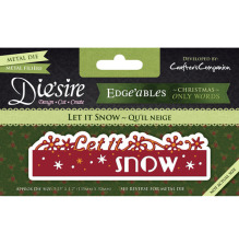 Crafters Companion Edgeables Cutting &amp; Embossing Die - Let It Snow UTGENDE