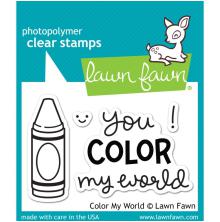 Lawn Fawn Clear Stamps 2X3 - Color My World LF793