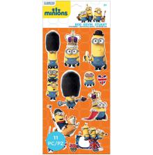 EK Success Minions Mini Flat Stickers - British Invasion