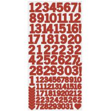 Kaisercraft Number Stickers 6X12 - Red