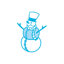 Tonic Studios Christmas Rococo Die  Joyful Snowman 1376E