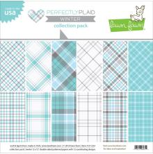 Lawn Fawn Collection Pack 12X12 - Perfectly Plaid Winter