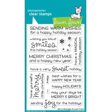 Lawn Fawn Clear Stamps 4X6 - Merry Messages LF1230