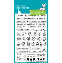 Lawn Fawn Clear Stamps 4X6 - Plan On It: Holidays LF1231