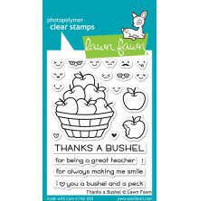 Lawn Fawn Clear Stamps 3X4 - Thanks A Bushel LF1208