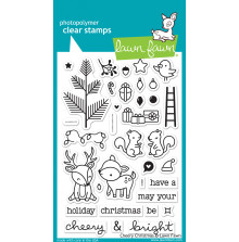 Lawn Fawn Clear Stamps 4X6 - Cheery Christmas LF1216