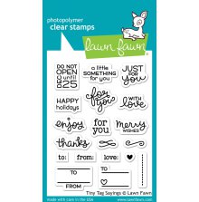 Lawn Fawn Clear Stamps 3X4 - Tiny Tag Sayings LF1222