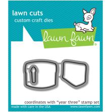 Lawn Fawn Custom Craft Die - Year Three