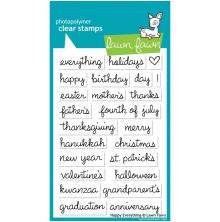 Lawn Fawn Clear Stamps 4X6 - Happy Everything LF430