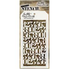 Tim Holtz Layered Stencil 4.125X8.5 - Countdown THS058