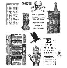 Tim Holtz Cling Stamps 7X8.5 - Mini Halloween 5 CMS275