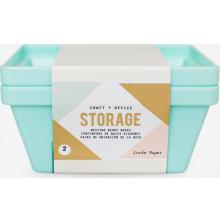 Crate Paper Desktop Storage Nesting Berry Containers 2/Pkg