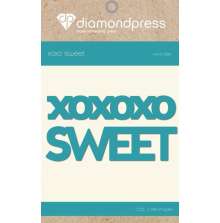 Diamond Press Word Dies - Sweet XOXO UTGENDE
