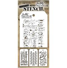 Tim Holtz Mini Layered Stencil Set 3/Pkg - Set 23