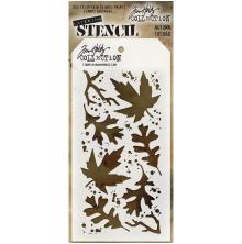 Tim Holtz Layered Stencil 4.125X8.5 - Autumn THS060