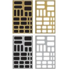 Tim Holtz Idea-Ology Metallic Stickers 4/Pkg - Labels