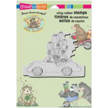 Stampendous House Mouse Cling Stamp 6.5X4.5 - Holiday Travel UTGENDE