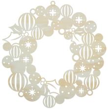 Kaisercraft Lucky Dip Wood Flourish - Bauble Wreath