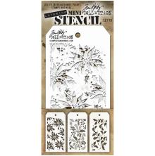 Tim Holtz Mini Layered Stencil Set 3/Pkg - Set 19