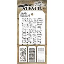 Tim Holtz Mini Layered Stencil Set 3/Pkg - Set 20