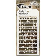 Tim Holtz Layered Stencil 4.125X8.5 - Concerto THS067