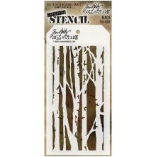 Tim Holtz Layered Stencil 4.125X8.5 - Birch THS069