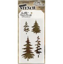 Tim Holtz Layered Stencil 4.125X8.5 - Woodland THS071