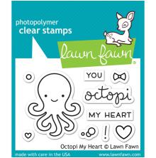 Lawn Fawn Clear Stamps 2X3 - Octopi My Heart LF1295