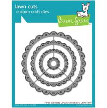 Lawn Fawn Dies - Fancy Scalloped Circle Stackables LF1321