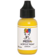 Dina Wakley MEdia Acrylic Paint 29ml - Lemon