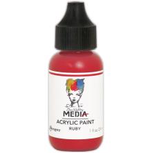 Dina Wakley MEdia Acrylic Paint 29ml - Ruby