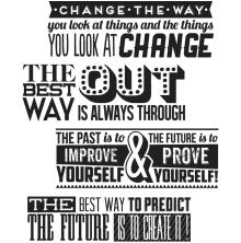 Tim Holtz Cling Stamps 7X8.5 - Motivation 2 CMS290