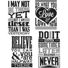 Tim Holtz Cling Stamps 7X8.5 - Motivation 3 CMS291