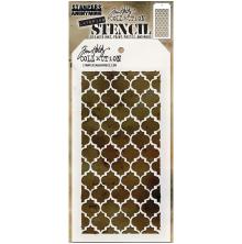 Tim Holtz Layered Stencil 4.125X8.5 - Trellis THS074