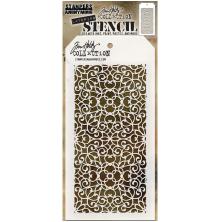 Tim Holtz Layered Stencil 4.125X8.5 - Ornate THS076