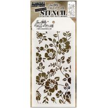 Tim Holtz Layered Stencil 4.125X8.5 - Floral THS077